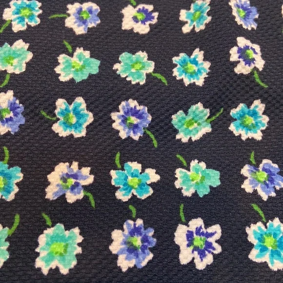 NWT Adrienne Vittadini Underwire Swim Dress Size 12 Navy Multi Flower Print - Picture 2 of 12